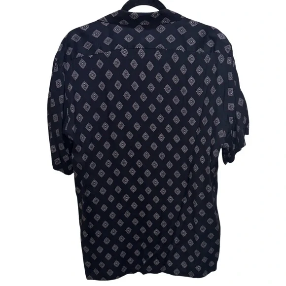 Reiss Joss Medallion Printed Cuban Collar Shirt XXL NWT - Picture 8 of 9